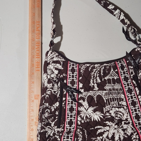 Vera Bradley Brown and White Quilted Bag - Picture 16 of 16